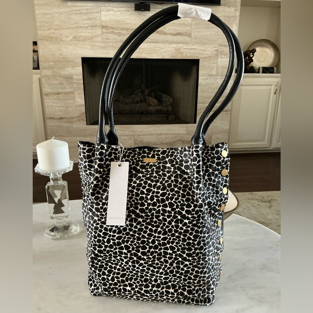 NWT - Hammitt Oliver- Black and White Patterned Tote